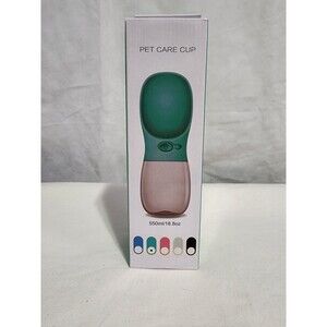 Pet Dog Portable Water Cup 18.8oz Green